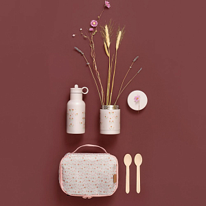 Термосумка Fresk "Цветочная Лужайка", молочная